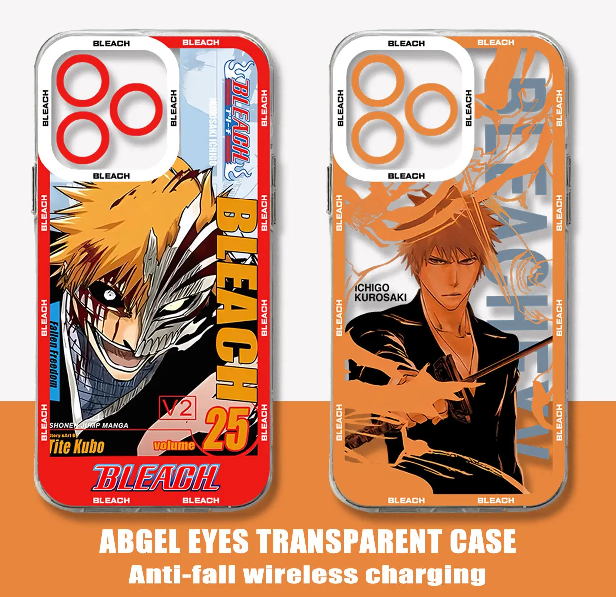 Anime Bleach Ichigo Clear Case For Samsung A73 A72 A71 A55 A52 A51 A50 A35 A33 A32 A31 A30 A24 A23 A22 A13 A12 A05 5G Cover