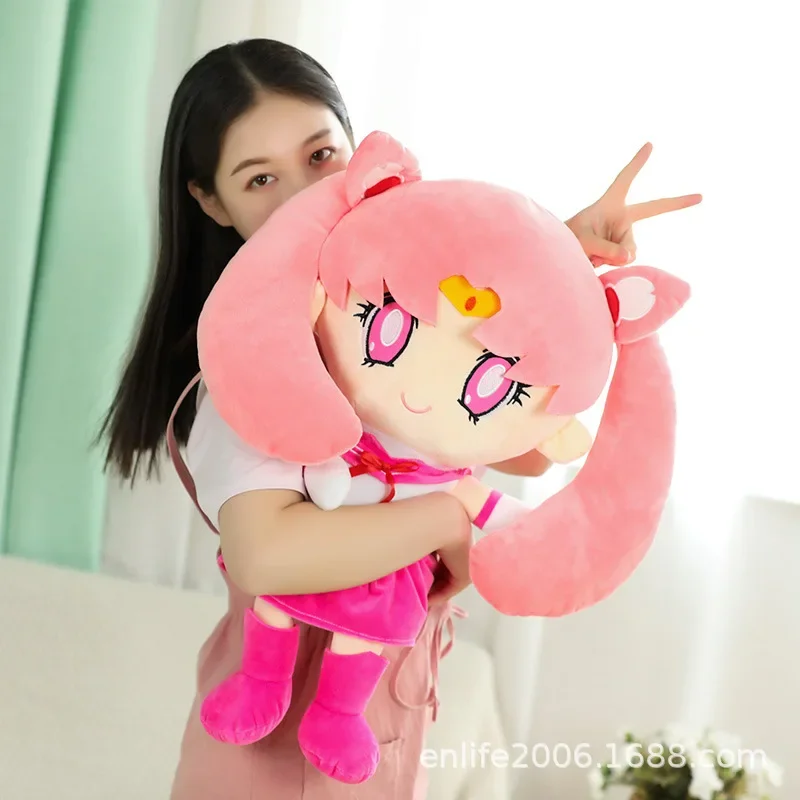 25cm Anime Figure Sailor Moon Doll Tsukino Usagi Luna Cat Toys Cartoon Q Version Cloth Doll Children Birthday Gift Kids Toy
