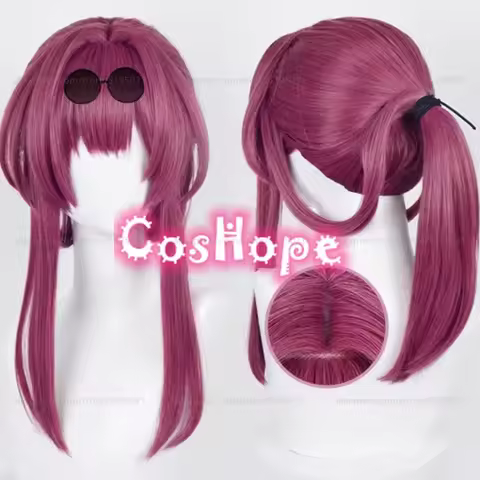 Kafka Cosplay Wig 43cm Wig Rose Purple Wig Cosplay Anime Cosplay Wigs Heat Resistant Synthetic Wigs
