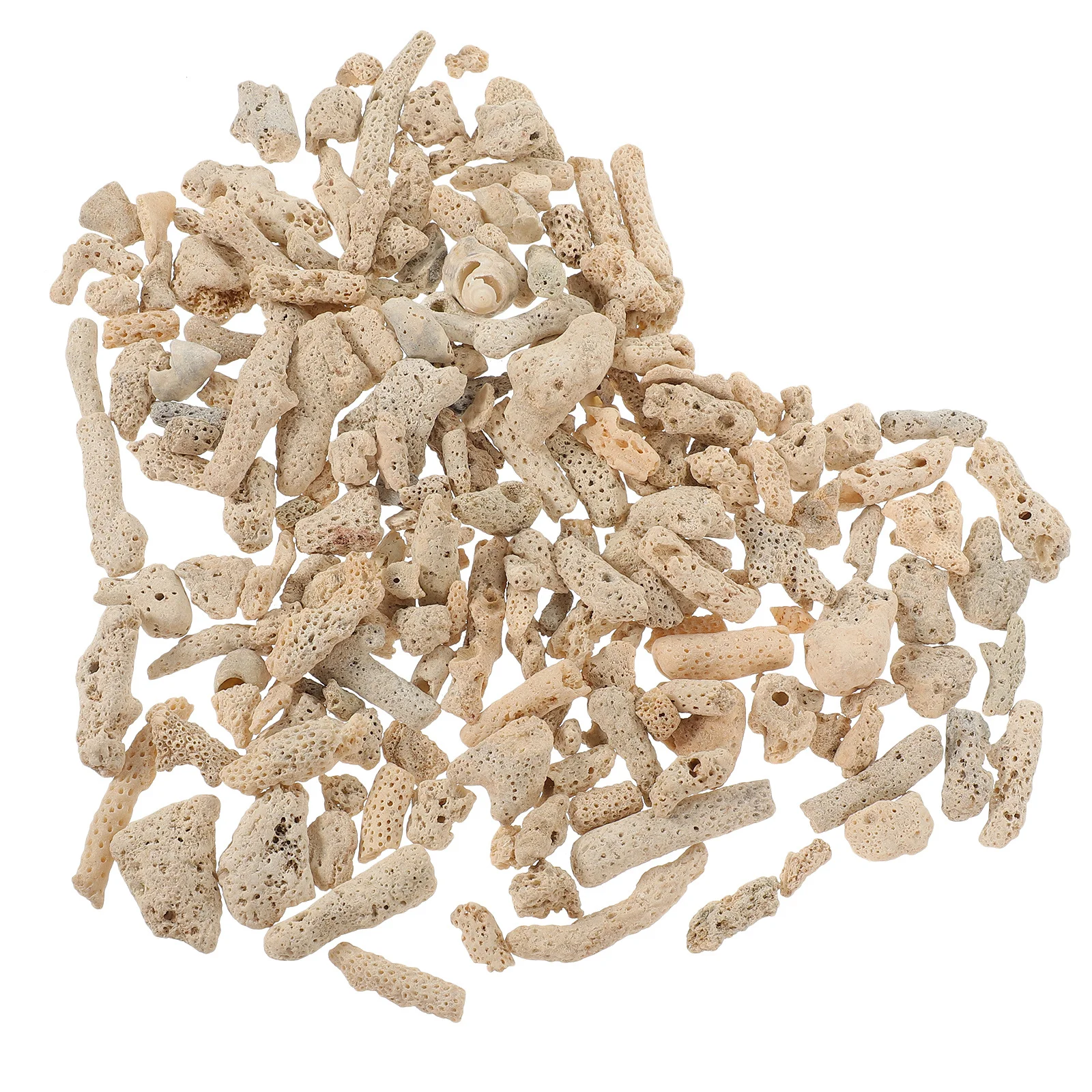 

1 Bag Crushed Coral For Freshwater Aquarium Filter Media Natural Coral Bones Decoration High Density Gravels Fish Tank