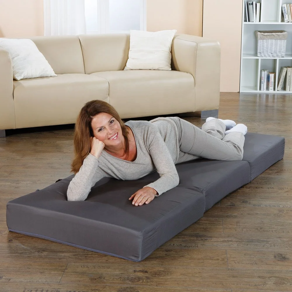 

High Density Foam Tri Fold Mattress Foldable Sleeping Pad Three Fold Guest Bed with Breathable Cover for Home and Travel