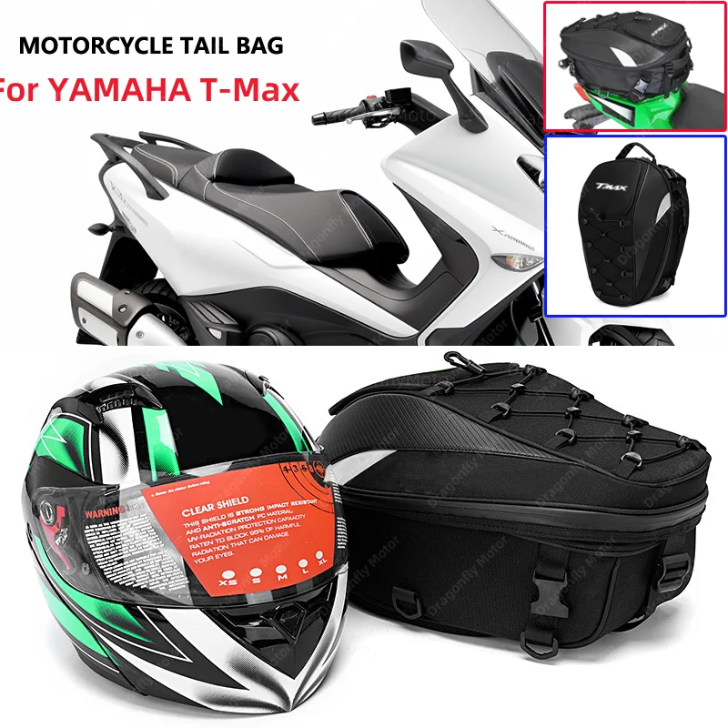 Motorcycle Tail Bag For YAMAHA T-Max 500 TMAX 500 560 TMax 530 Waterproof Large Capacity Multifunction Helmet Motocross Bag