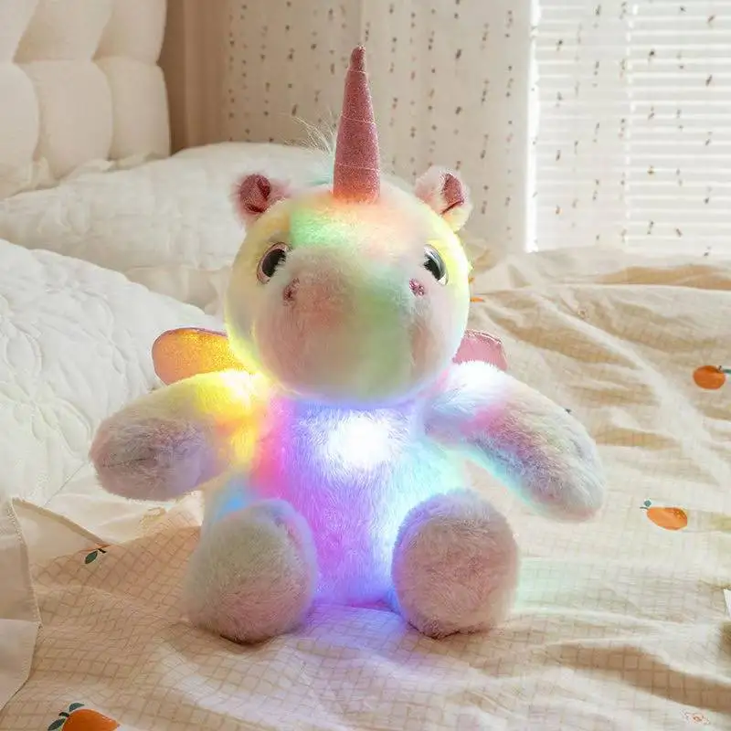 The Latest Luminous Unicorn Horse Kawaii Plush Toy Figurine Doll Cartoon Anime Cute Companion Sleeping Children Gift Doll 20 The Latest Luminous Unicorn Horse Kawaii Plush Toy Figurine Doll Cartoon Anime Cute Companion Sleeping Children Gift Doll
