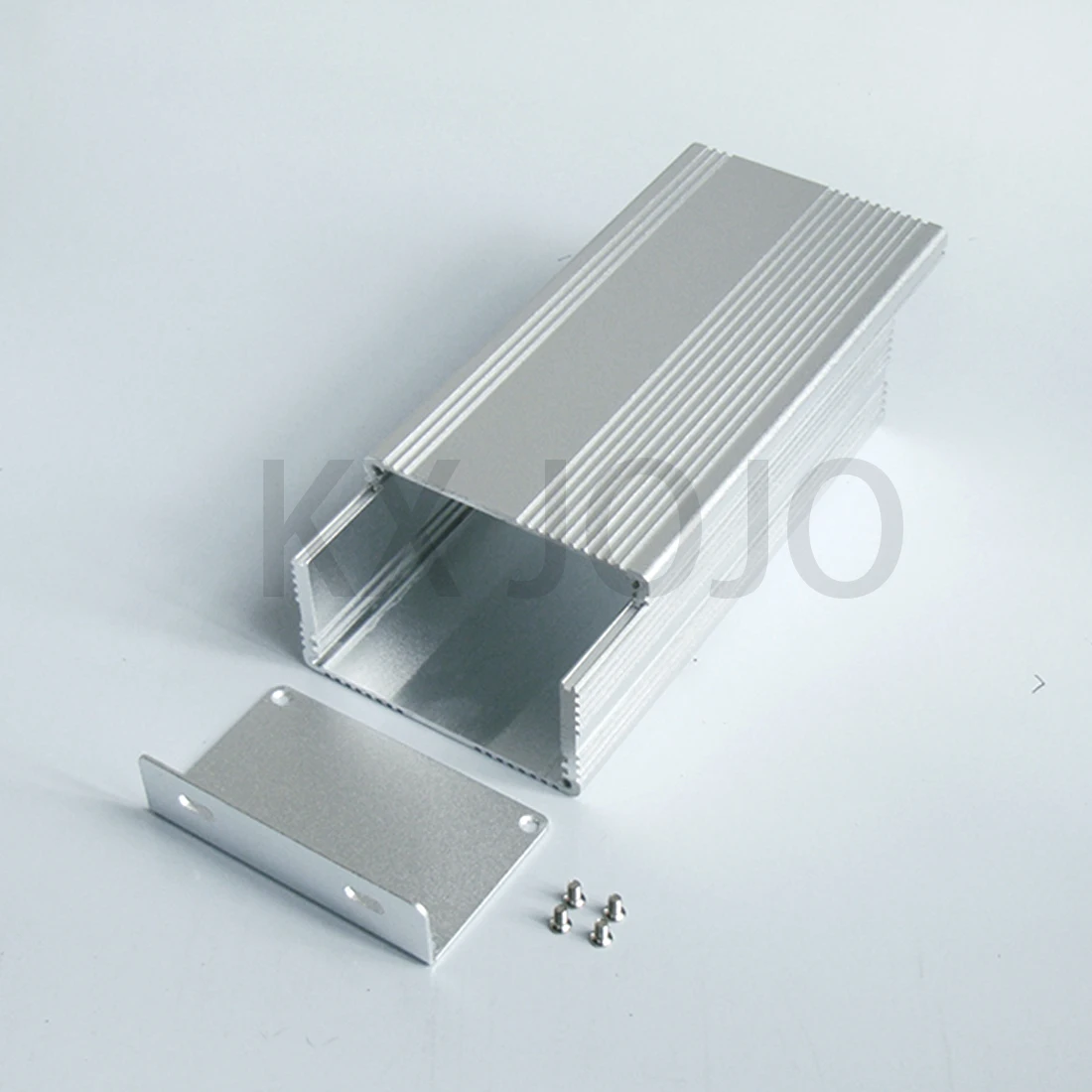 Aluminum Enclosure 77*46*150mm Split Case Electronic Project with Ears PCB Instrument  Silver DIY Power Supply