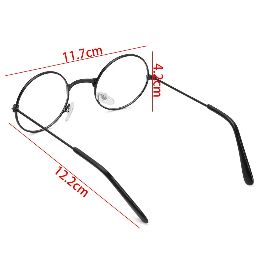 1 Pcs Glasses Children\'s Flat Mirror Small Round Glasses Newborn Clothes Accessories Retro Children Decorative Photography Props