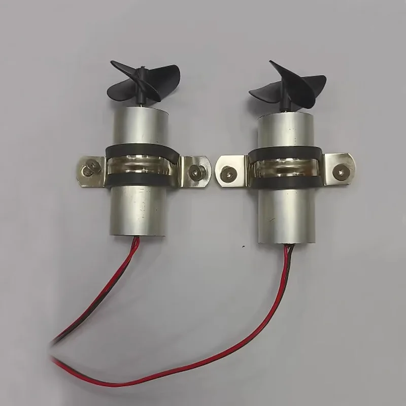 

1Pair RC Model Bait Boat Waterproof Submersible Motor with 3-Blade Propeller DC 3-12 Underwater Thruster for ROV DIY Trawler