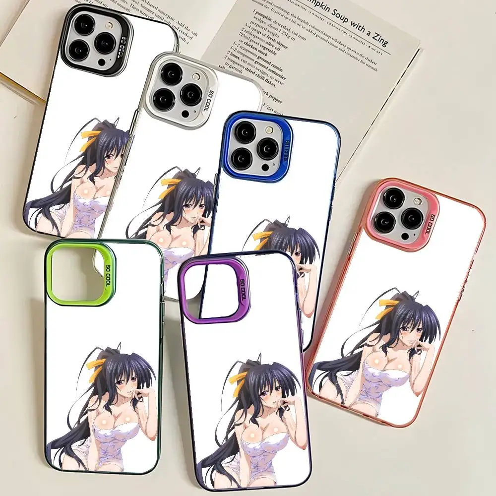 Чехол для телефона Epc Akeno Himejima Laser IMD Color Silver Shell для iPhone 17, 16, 15, 14, 13, 12, 11 Air Pro Max Plus