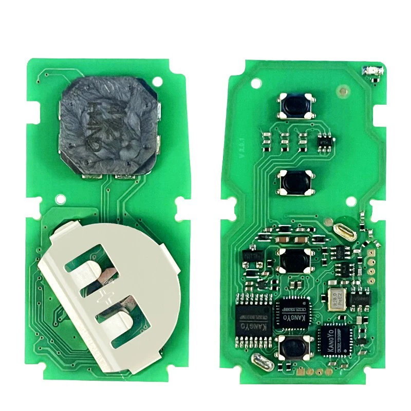 Cn007153 chave inteligente 2 botões 14fab-02 8a chip 312/314mhz com keyless go 89904-48f11 para toyota land cruiser harrier