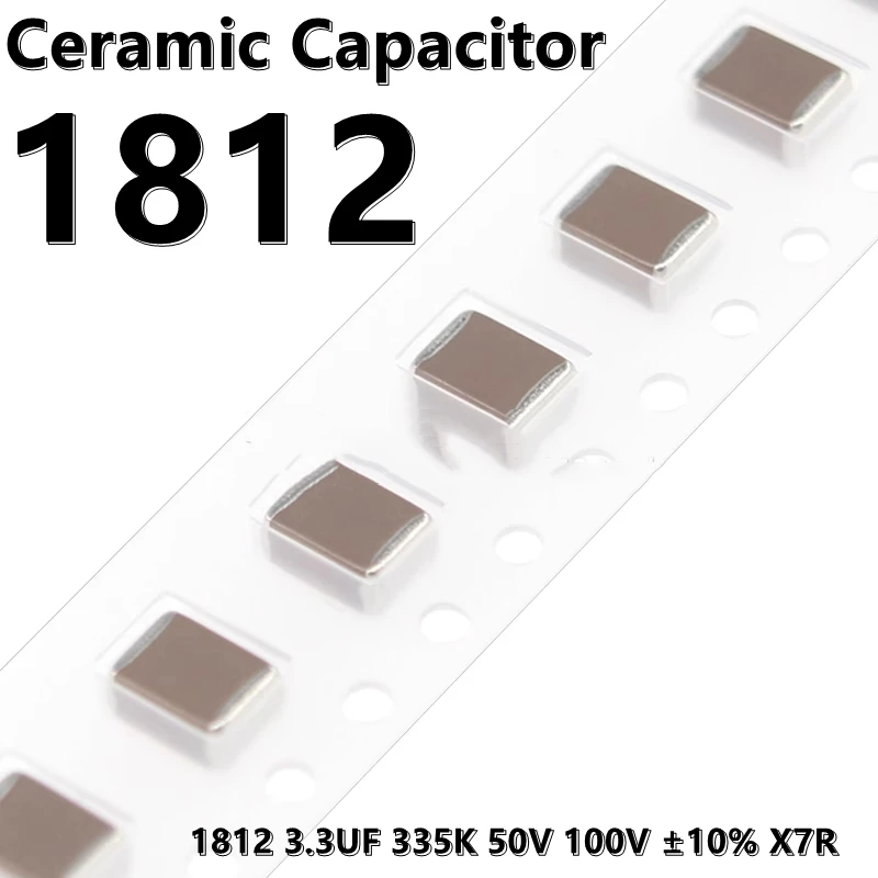 Puzzles en céramique SMD Itor, 1812, 3.3UF, 335K, 50V, 100V, ± 10%, X7R, 4532, 5 pièces
