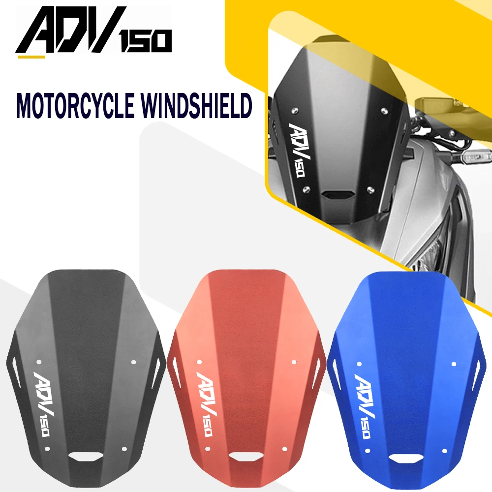 

ADV150 Motorcycle Windscreen Windshield Deflector Wind Shield Screen Protector For Honda ADV150 ADV 150 2019-2021 2022 2023 2024