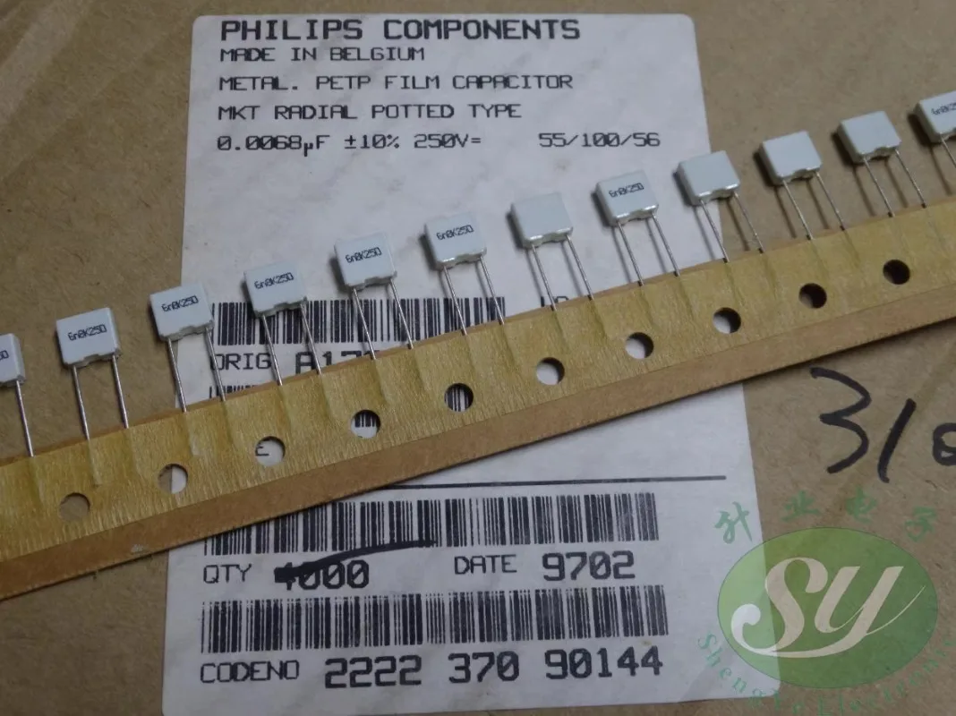 

20PCS MKT370 0.0068uf/250v 6.8nf 6800pf 6n8 682 Film capacitor 5MM