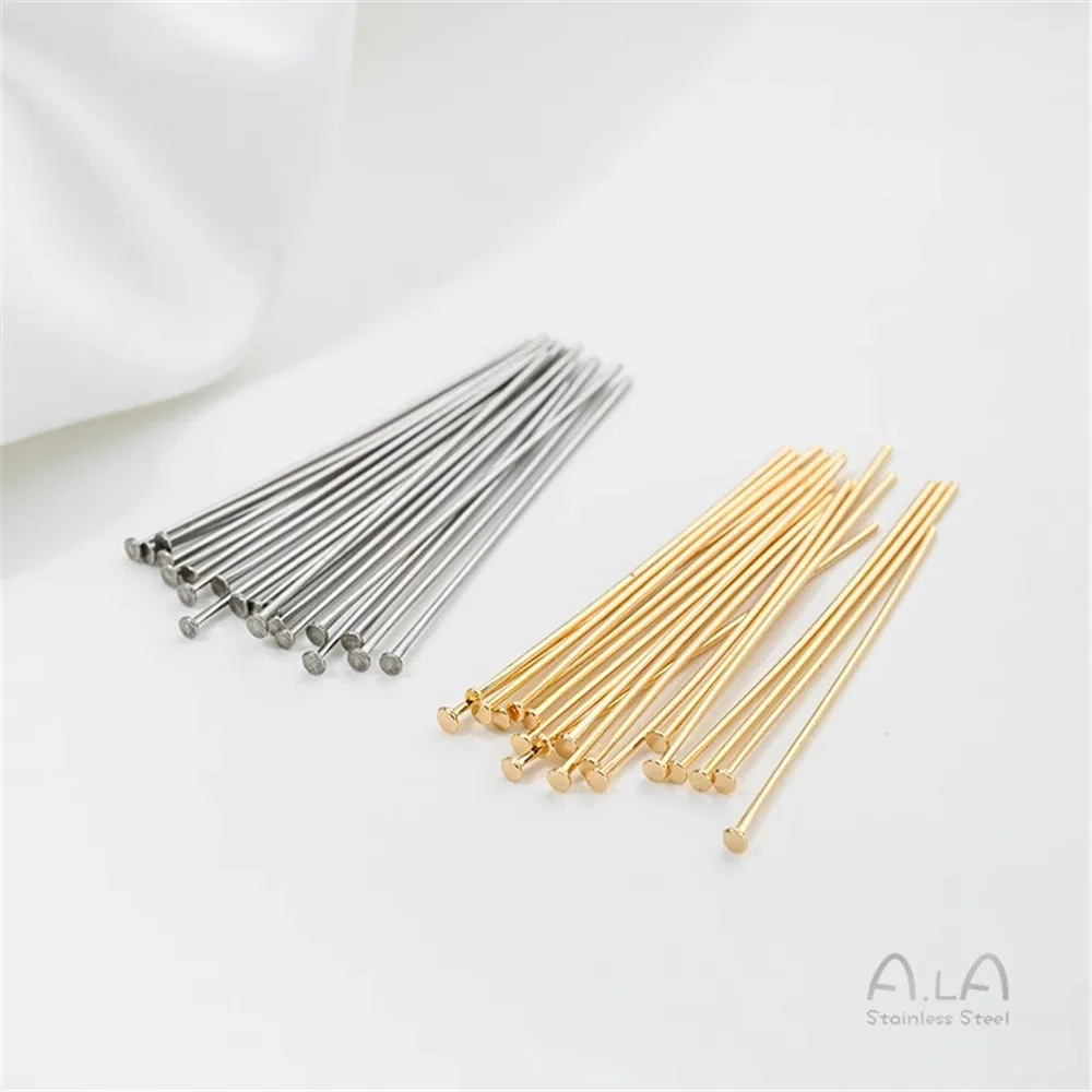 Titanium Steel T-needle Flat Head Needle Stainless Steel T-needle Handmade Accessories DIY Handmade Hanging Jewelry Material