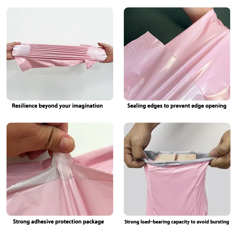 50 PCS Self-sealing Sticky Express Bags Storage Bags Plastic Envelope Mailing Bags Postal Transport Bags Custom Logo Printing