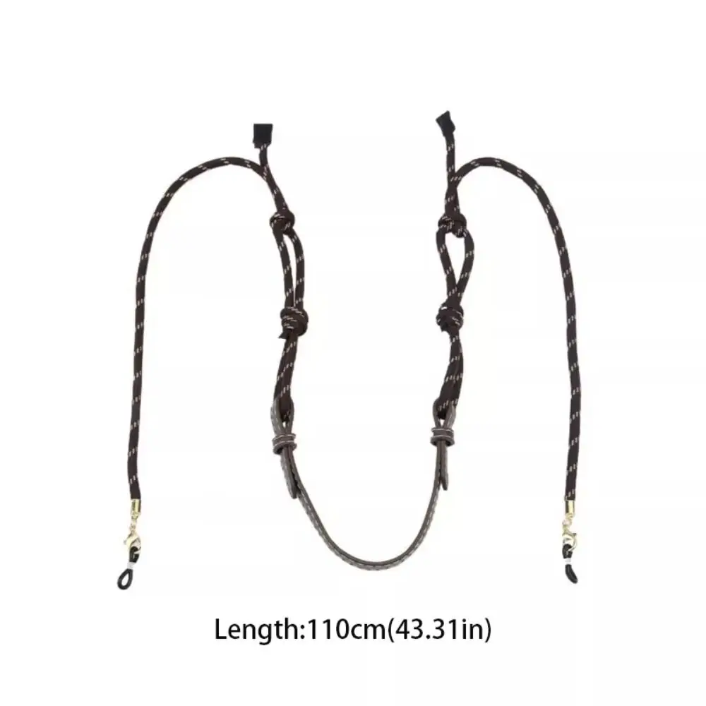 مكافحة سقوط حبل نايلون سلسلة النظارة نسج الرقبة حزام سلسلة النظارات الحبل الملونة نظارات تخزين الحبل #6