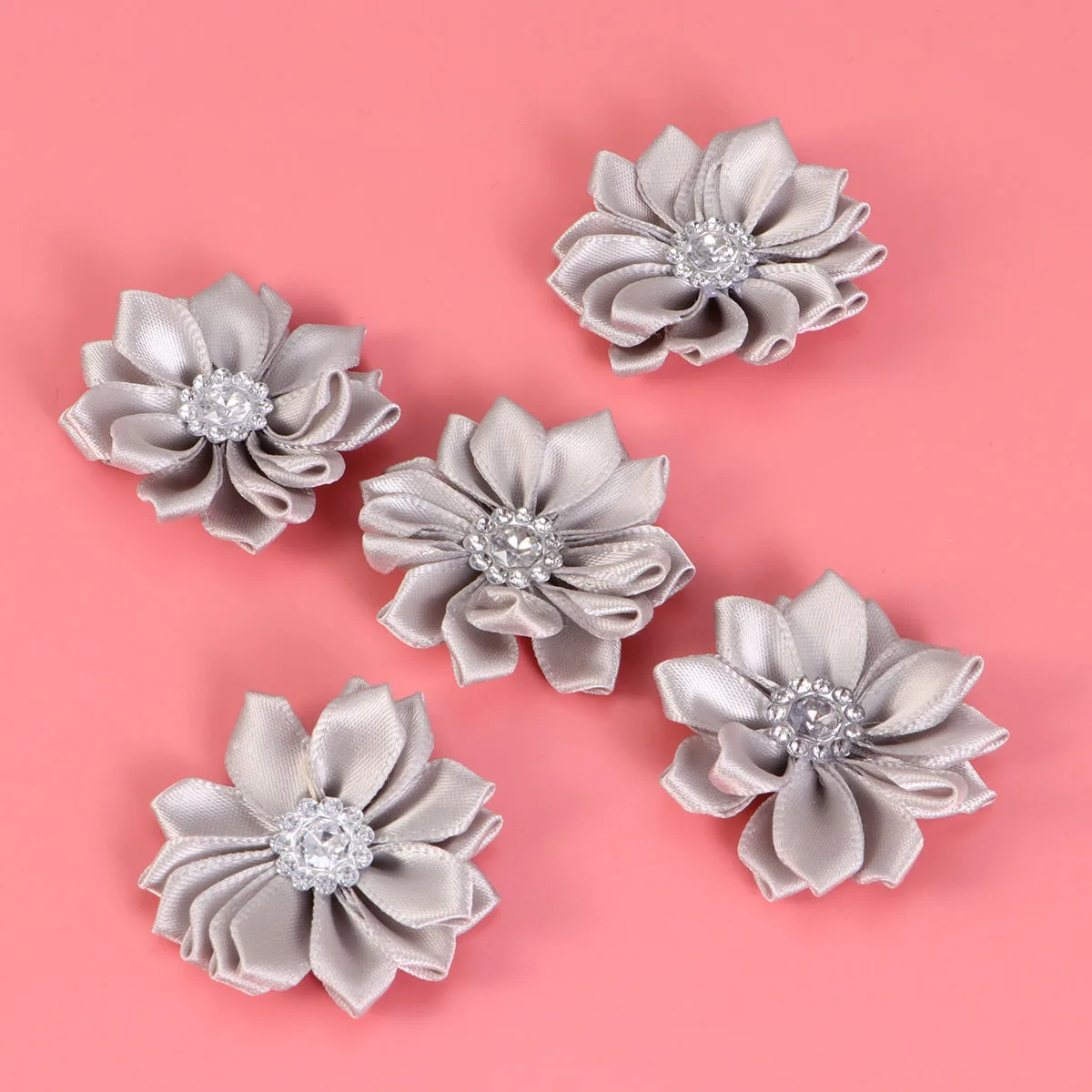 

40 Pcs Flowers Sewing Color Flower nament Pendant Lightweight Decor Bright Color Party Christmas Wedding
