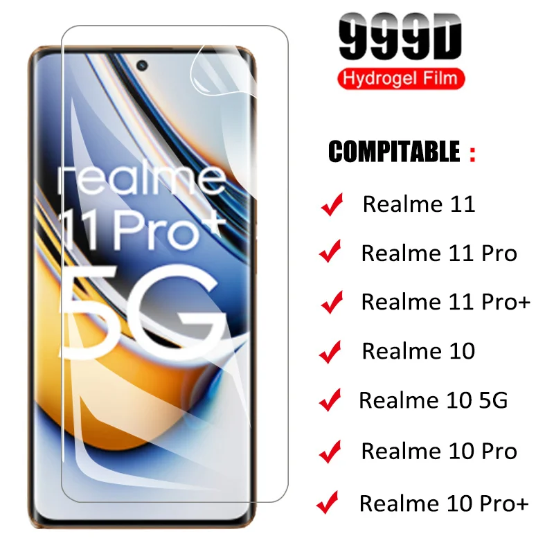 

Hydrogel Film For realme 11 pro Screen Protector realmi 11 realme11 protector hidrogel For realme 10 pro plus realme10 5g Clear lamina hidrogel realme 11 pro plus Accessories Not Glass