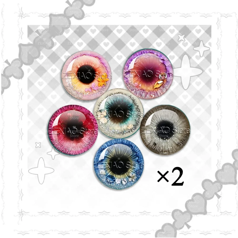 10MM-40MM Classic Blyth BJD DOLL Eyes Anime Doll Glass Eyes Cabochons Round Eye Toys DIY Jewelry Accessory MIX Pupil Eye MS018