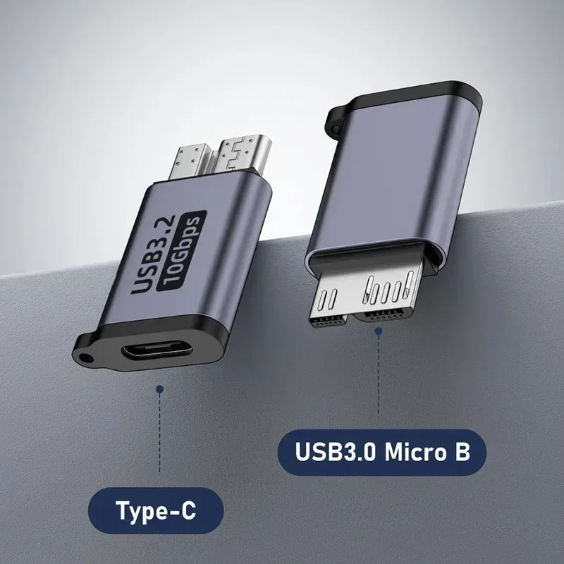 USB A Type C To Micro B Male To Female Adapters for External Hard Drive Disk HDD 10Gbps Super Speed Data Sync Converter