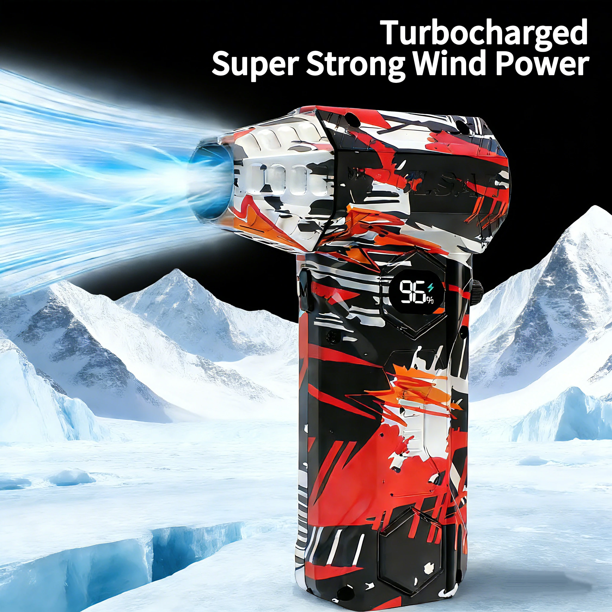 

2026new L11 Мощный воздуходувка 300000 об/мин Бесщеточный жестокий вентилятор Вакуумный пылесос Сильный ветер 60 м/с Турбоструйный вентилятор Type-C R