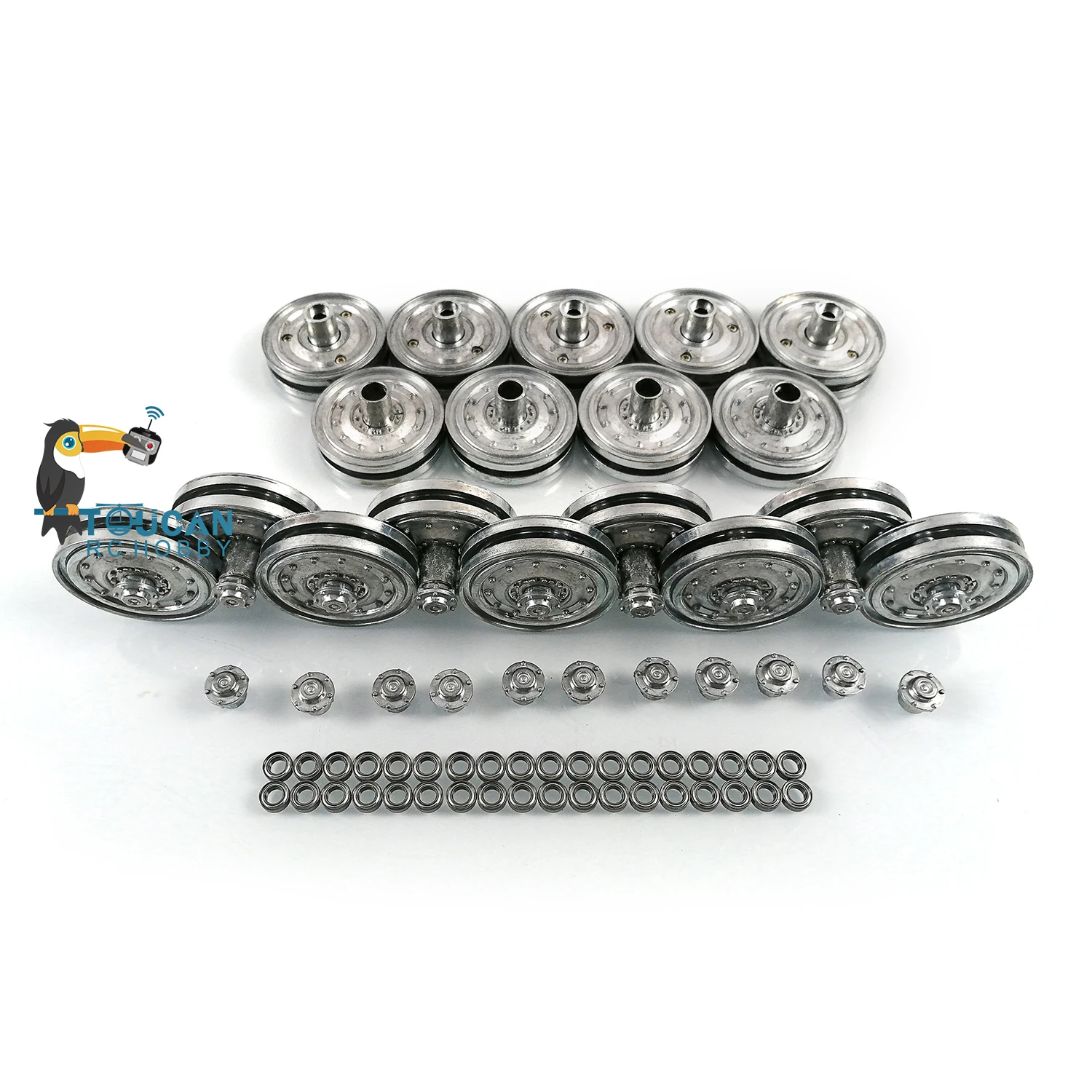RC Parts Henglong Metal Road Wheels for 1/16 Scale German King Tiger Remote Control Battle Tank Model 3888A Toys TH20030