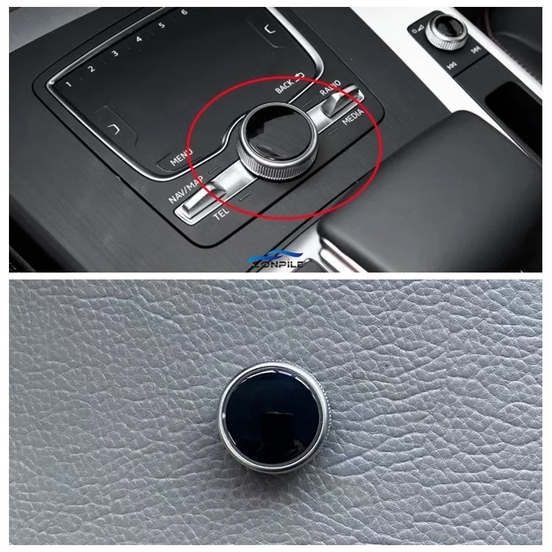 

1pc for Audi Q5L Q7 multimedia volume central control multimedia navigation button switch cover