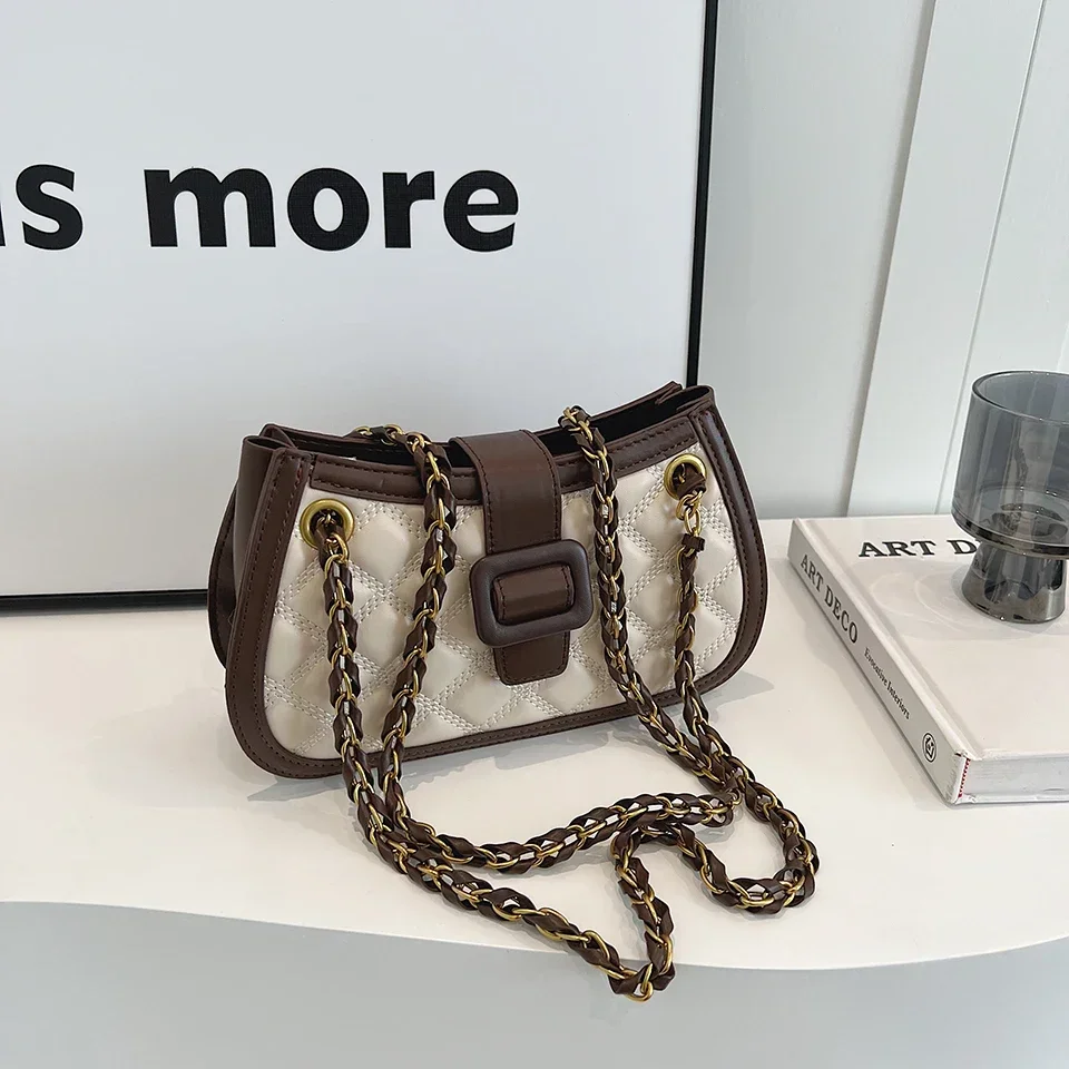 

2025 New! Fashionable Leisure Chain Handbag for Women - Ideal for Travel, Perfect As A Shoulder or Crossbody Bag