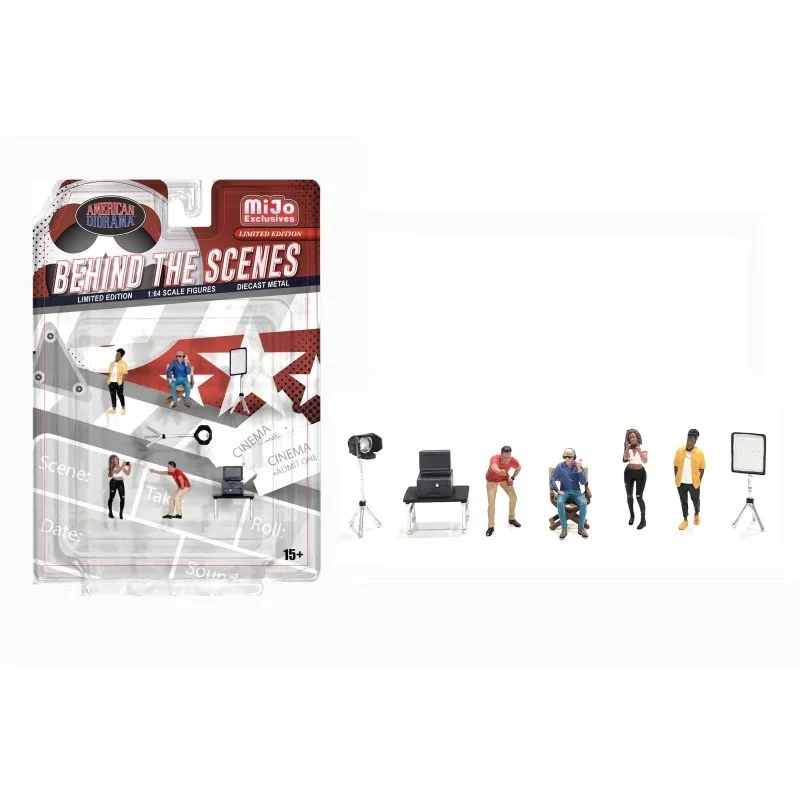 1:64 نموذج مجموعة كاملة خلف المشاهد مصور فيديوغرافي مصور عمل الشكل DIY المشهد مجموعة ملحقات العرض #2