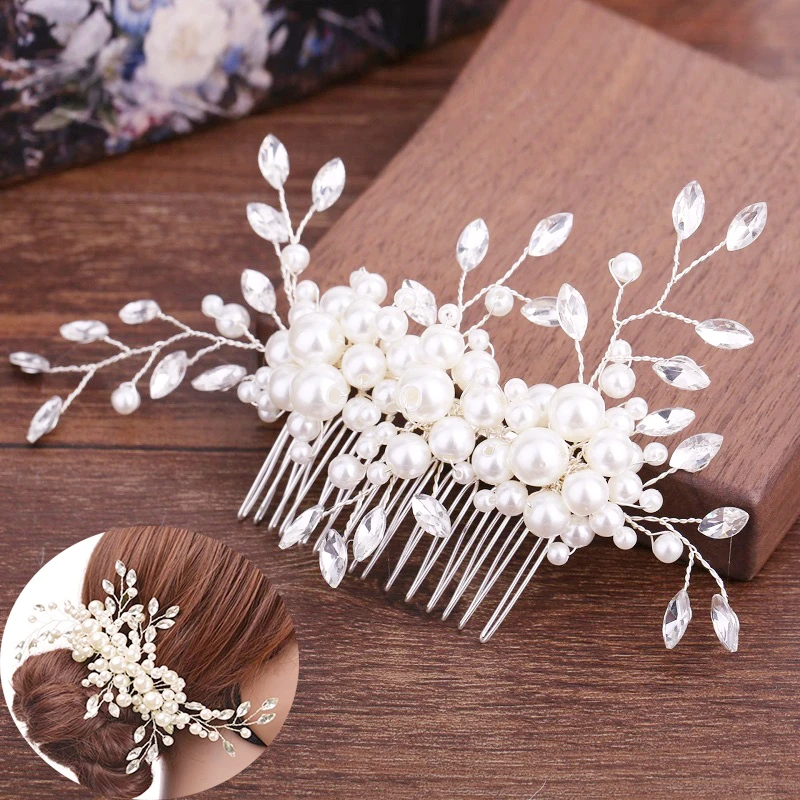 Bridal Hair Ornaments Fashion Hairwear Wedding Hair Accessories Comb for Hair Women Girl Headpiece Headdress Head Decoration