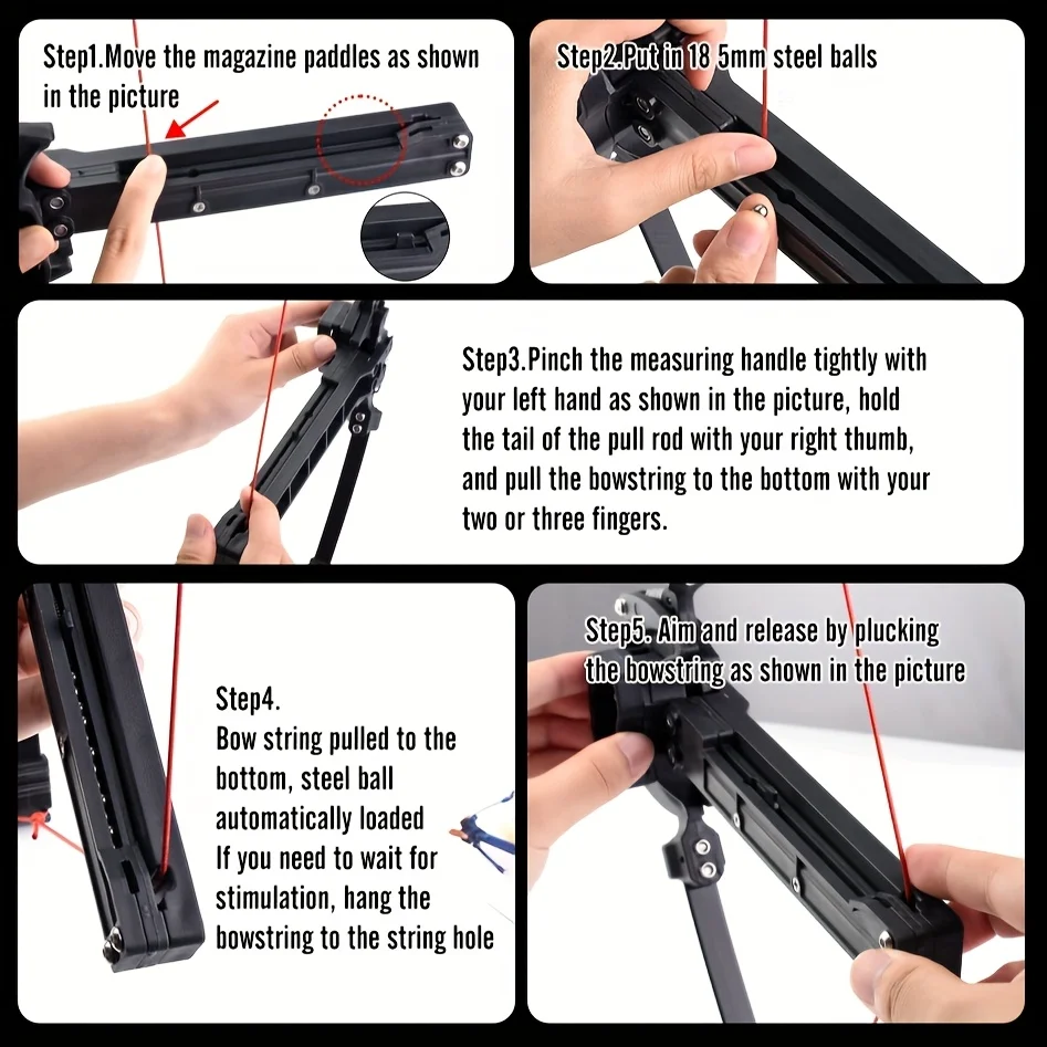 18 كرة فولاذية مستديرة كومبو/قوس منحني مزدوج الأغراض للرماية في الهواء الطلق ممارسة الصيد مجمع القوس الرياضة الرماية التدريب #4