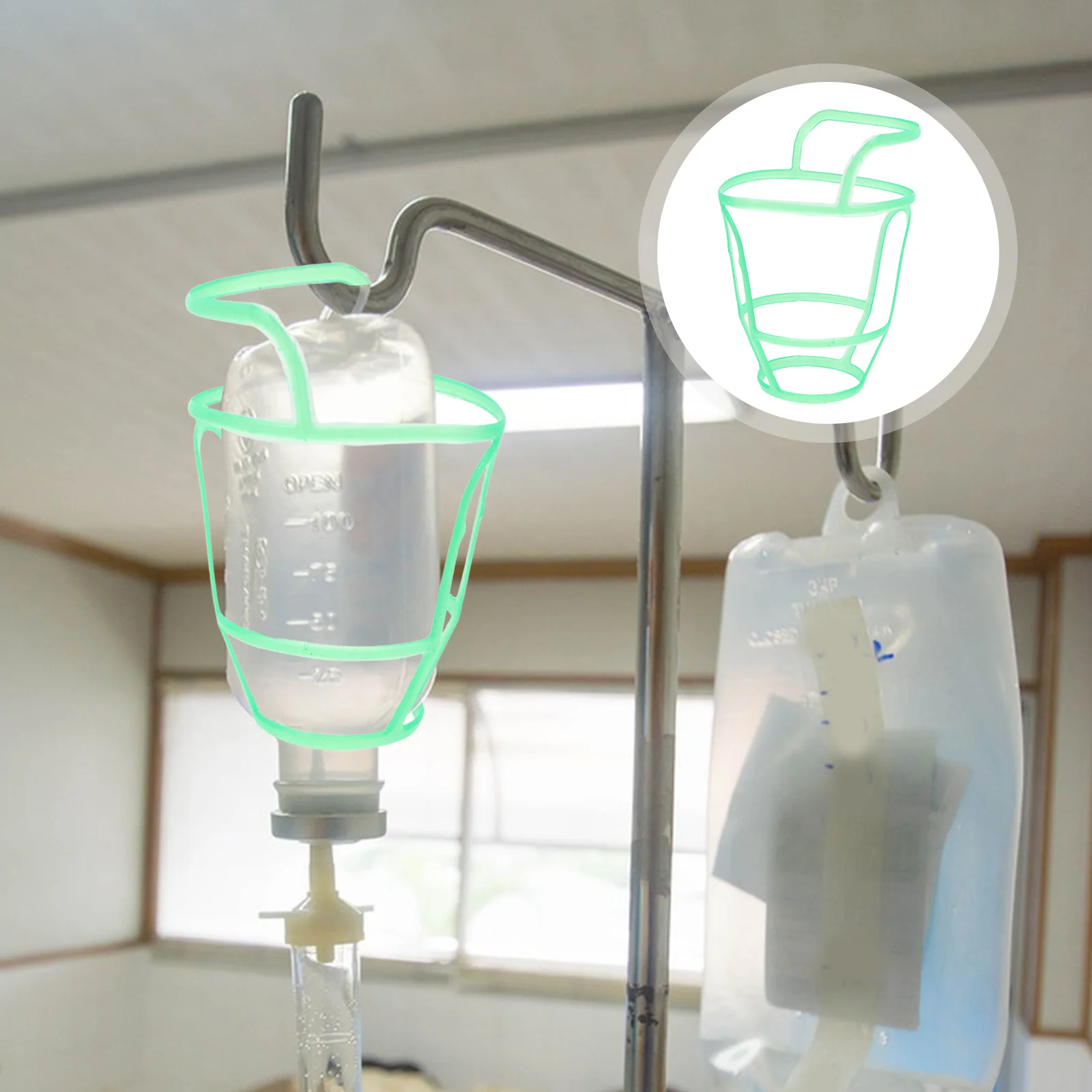 20 Pcs Infusion Bottle Mesh Bag Drip Net Cover Iv Hanging Hospital Holder Plastic