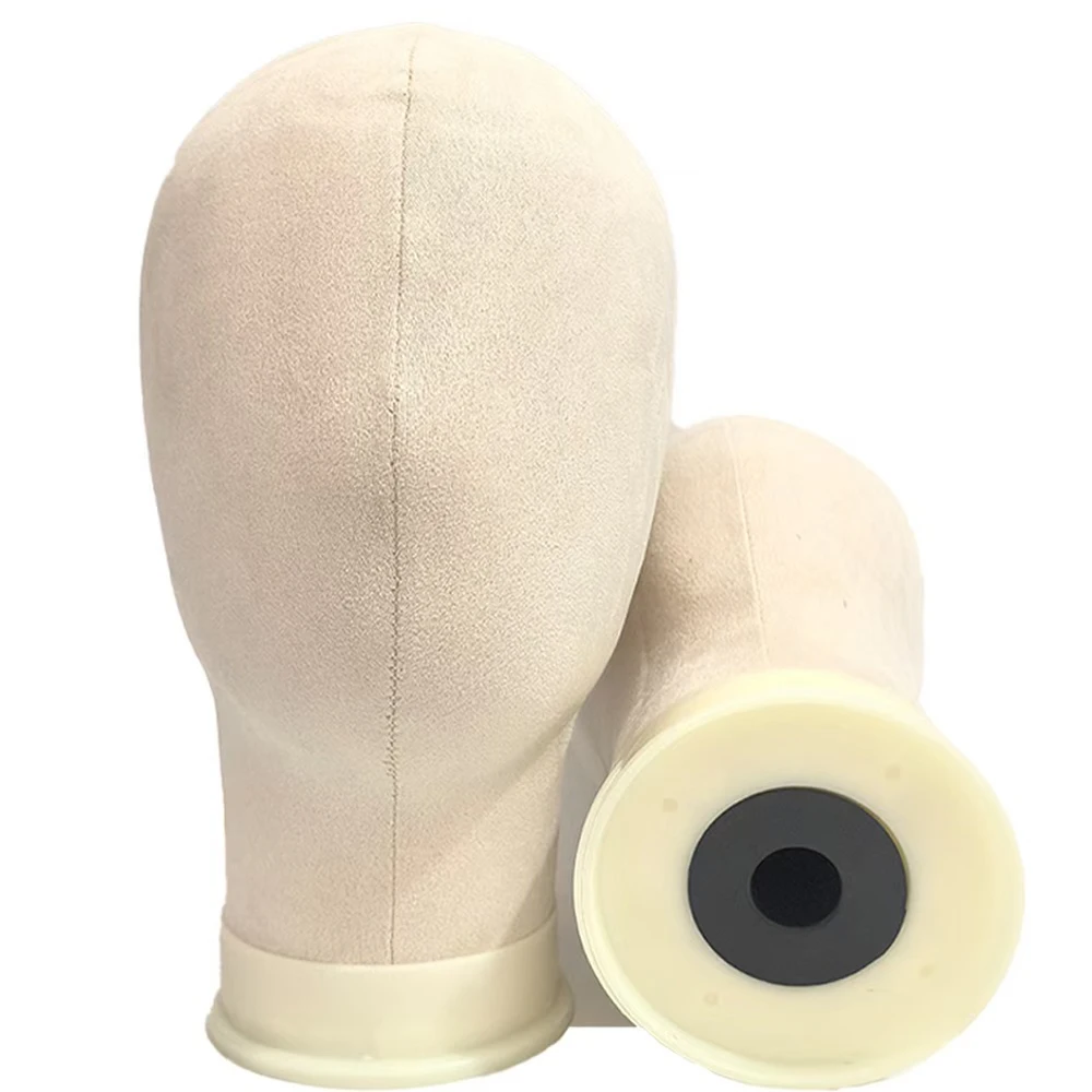 22inch Canvas Block Head Wig Mannequin with Stand