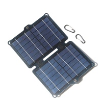 8W 5V ETFE Solar Panel Folding Charger Outdoor Portable Duals USB IPX6 Waterproof Solar Folding Bag Mobile Phone Charger