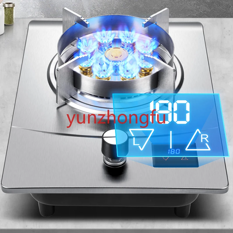 Gas Stove Single  Household Desktop Liquefied Gas Natural Gas Embedded Stainless Steel Fierce Fire