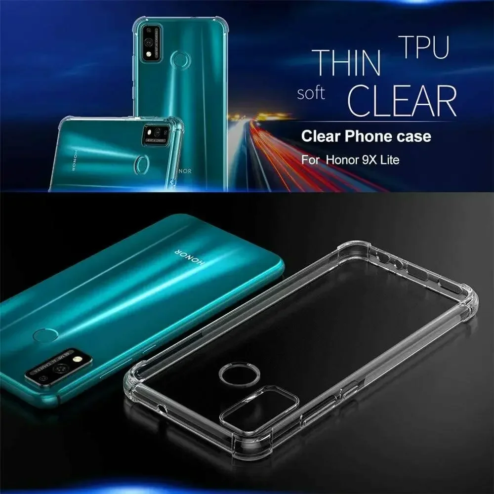 Case for Huawei P Smart S Z 2021 2020 2019 Pro Plus 2019 Case Clear Shockproof Slim Thin Soft TPU Silicone Anti-Drop Phone Cover