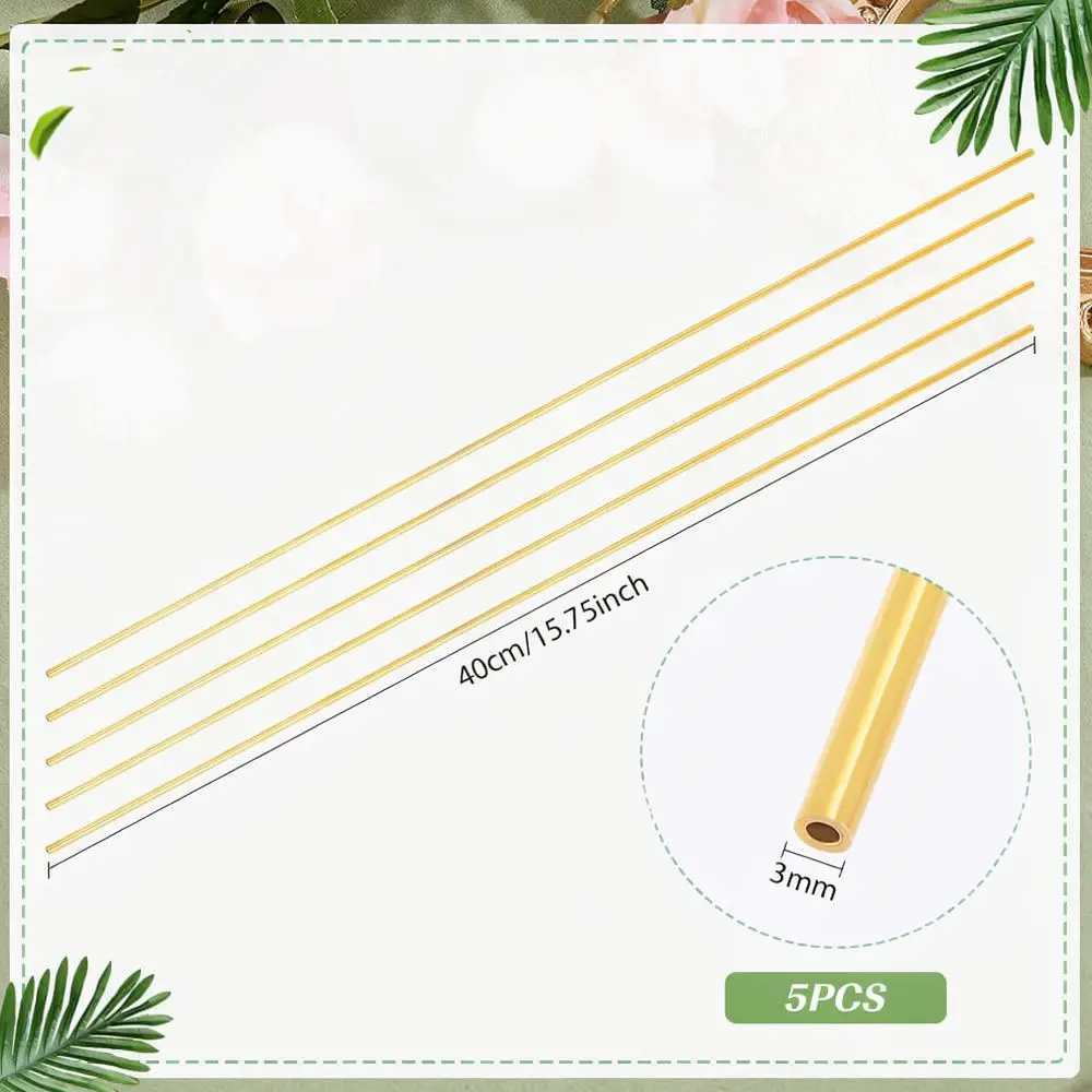 Brass Metal Pipe Seamless Hollow Tube For Diy Hobbyists Architecture Model Projects Mechanical Component Supply