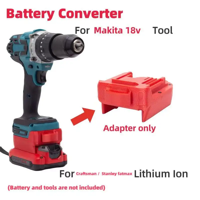 Batteries Converter Adapter For Craftsman Stanley fatmax v20  Lithium Ion Convert To  Makita 18V BL Tools (﻿Adaptor Only）