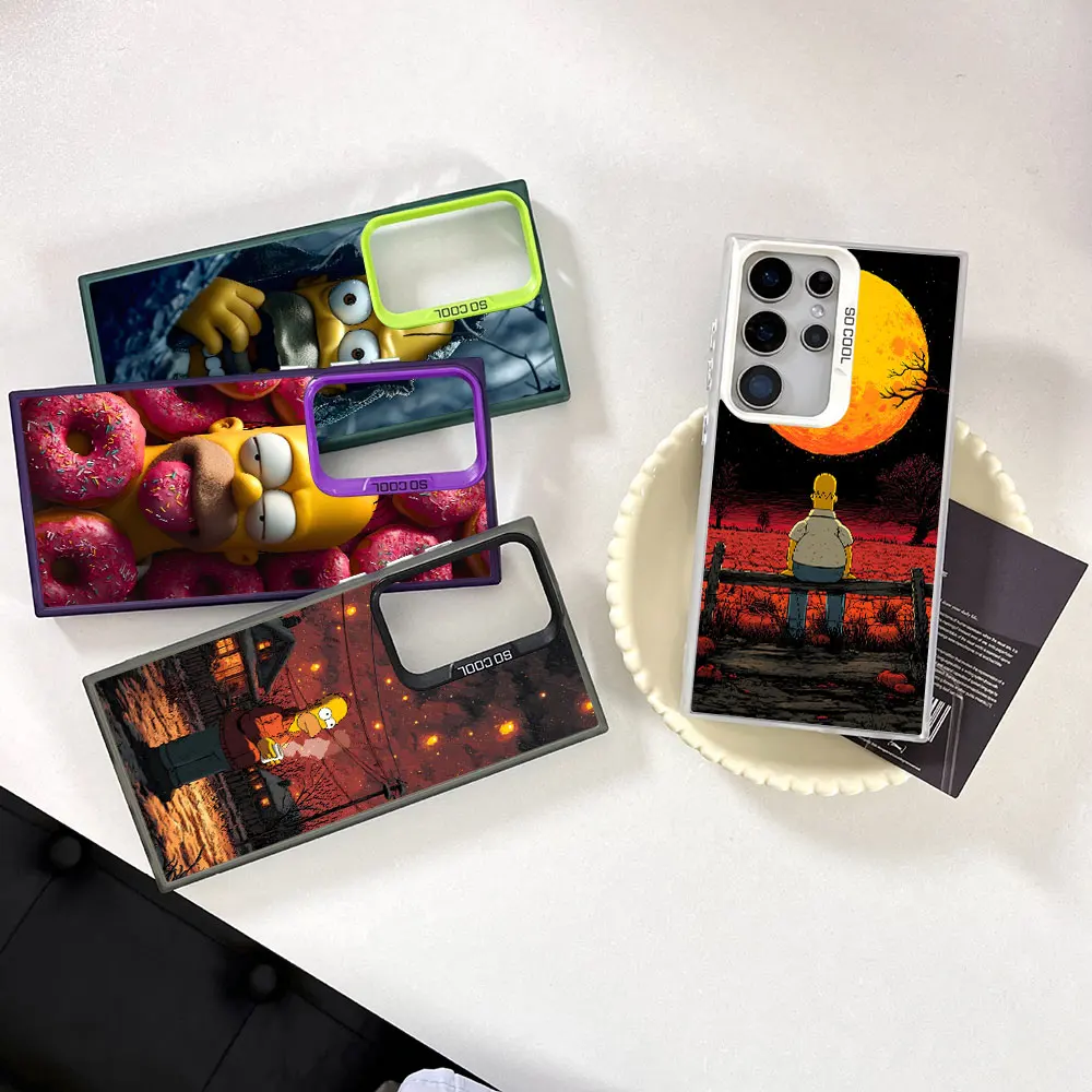 Homer Dream Donut Night Sky Case for Samsung Galaxy Note 20 Ultra 5G Shockproof Phone Cover M11 M12 J5 J7 Prime F42 F41 F15 F12