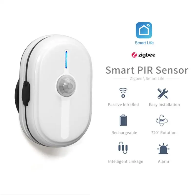 ZigBee3.0 Sensor infrarrojo inteligente Tuya, Sensor humano, Graffiti, Sensor infrarrojo inteligente para el hogar, notificación Push PIR al