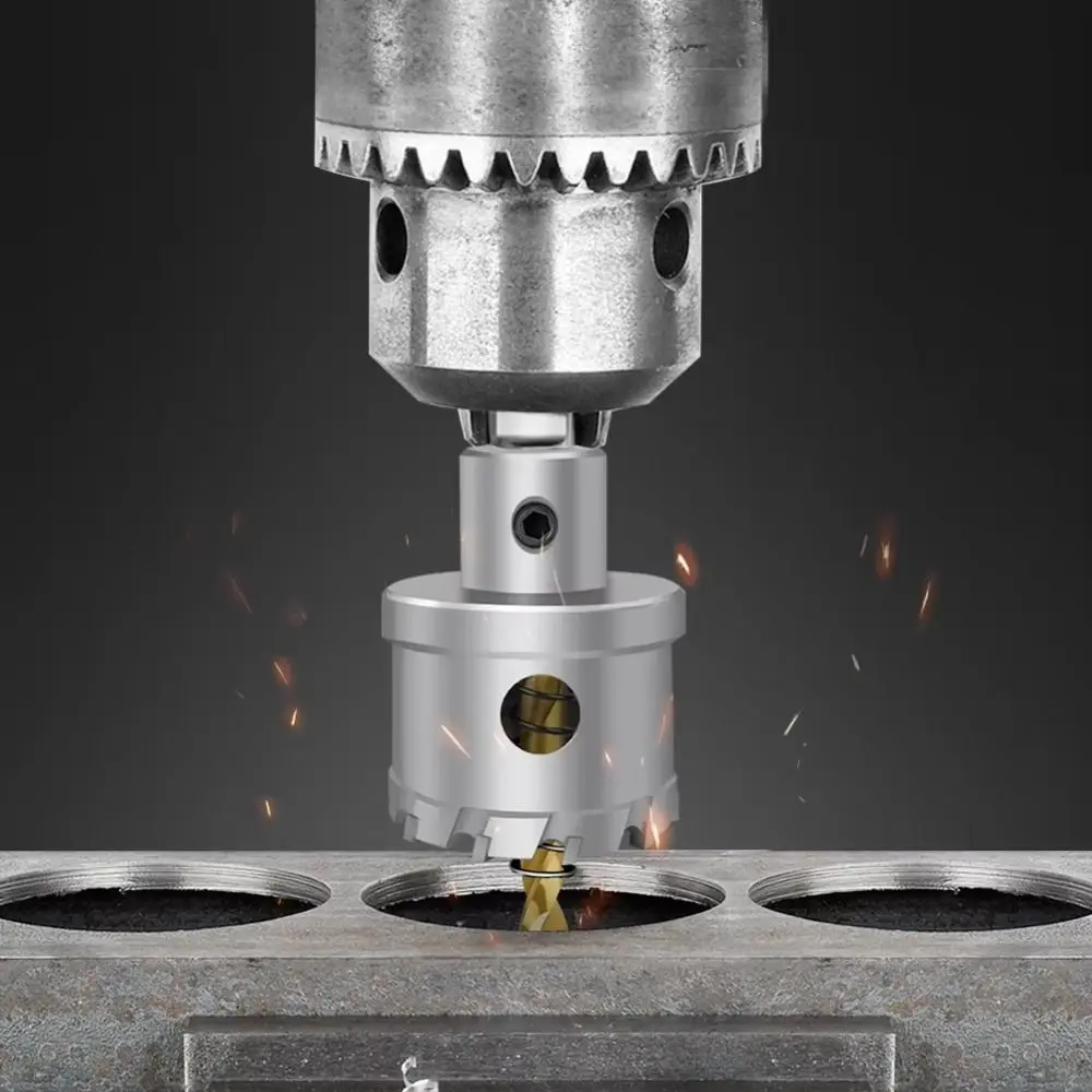 

TCT Carbide Tipped Hole Saw Cutter No Slipping Durable Drill Bit Set Hard Wear Resistant Core Drill Bit Carpentry Tool