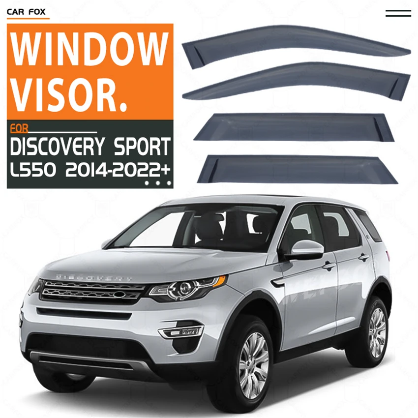 

For Land Rover DISCOVERY SPORT L550 2014-2022 Weathershied Accessories Bright Strip Visors Rain Guard Door Visor Vent Shades
