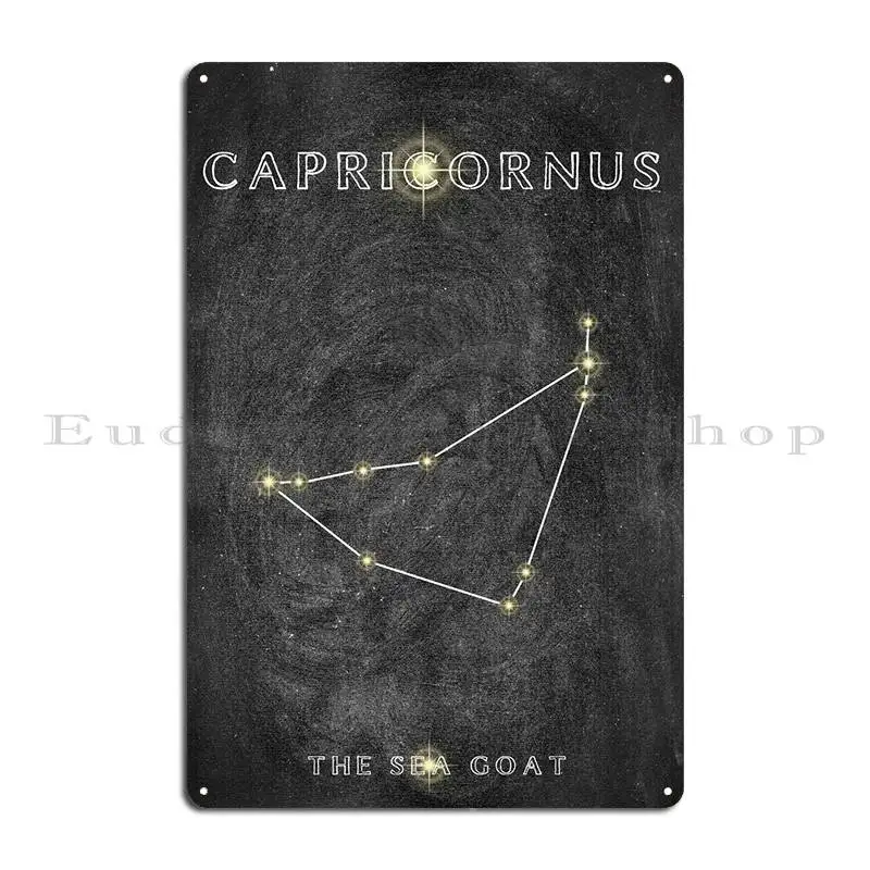 Capricornus Constellation Metal Sign Create Club Wall Plaque Wall Decor Tin Sign Poster