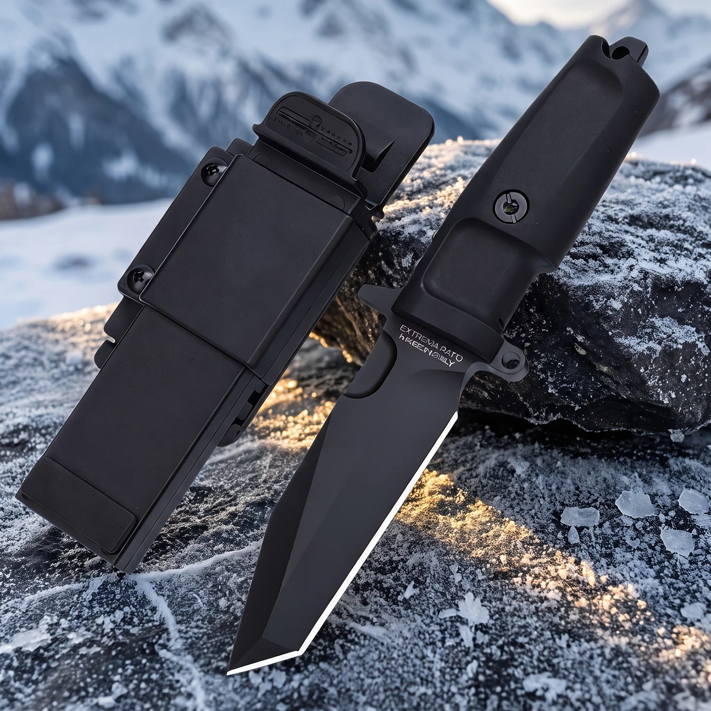 EXTREMA RATIO Outdoor Camping Rock Climbing Equipment K Sheath Emergency Rescue Multi-functional Knife