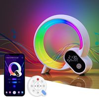 Smart APP Wake Up LED Night Light Bluetooth Speaker Remote Control Sunrise Alarm Clock Bedside Children Sleep RGB Wake Up Light