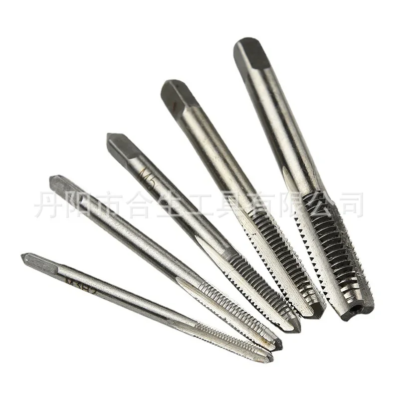 5Pc hand machine straight groove tap M3-M8 fast tapping five-piece set internal thread hardware tools