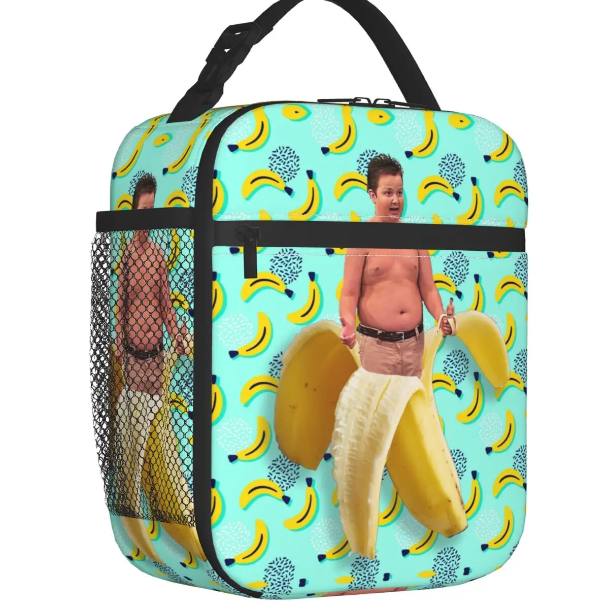 

Funny Gibby In Banana Insulated Lunch Bags for Outdoor Picnic Resuable Thermal Cooler Lunch Box Women Children