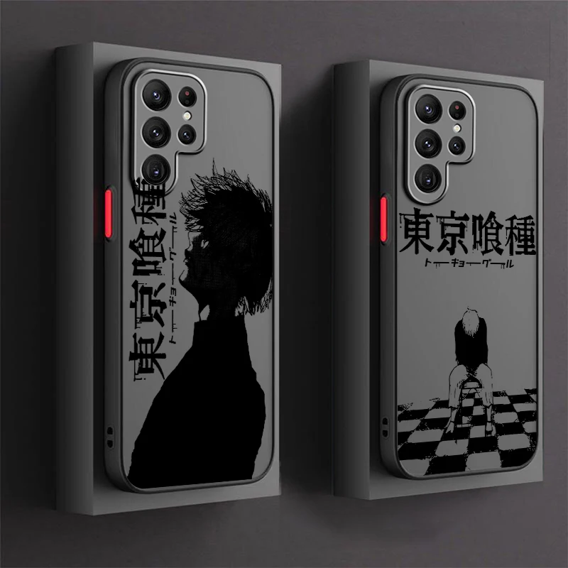 

Tokyo Ghoul Cool Anime Art Frosted Translucent For Samsung Note 20 A35 A03 A54 A31 A22 A34 A14 A24 A04 A55 5G Funda Phone Case