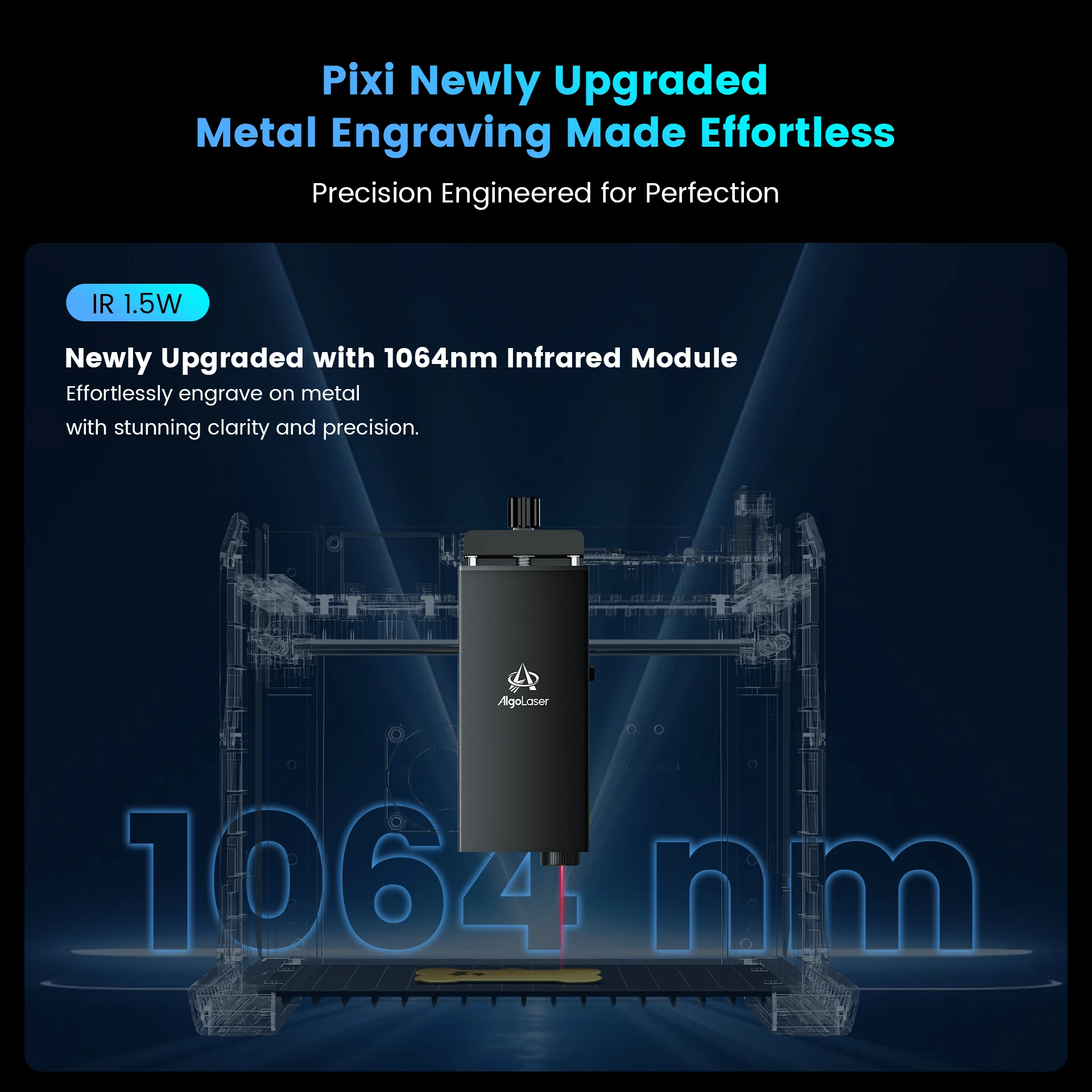 AlgoLaser 1064nm Infrarossi Incisione Laser Touch Screen Strumenti di Scrittura a Mano per Oro Nastro Rame Gioielli Alluminio Metallo Plastica