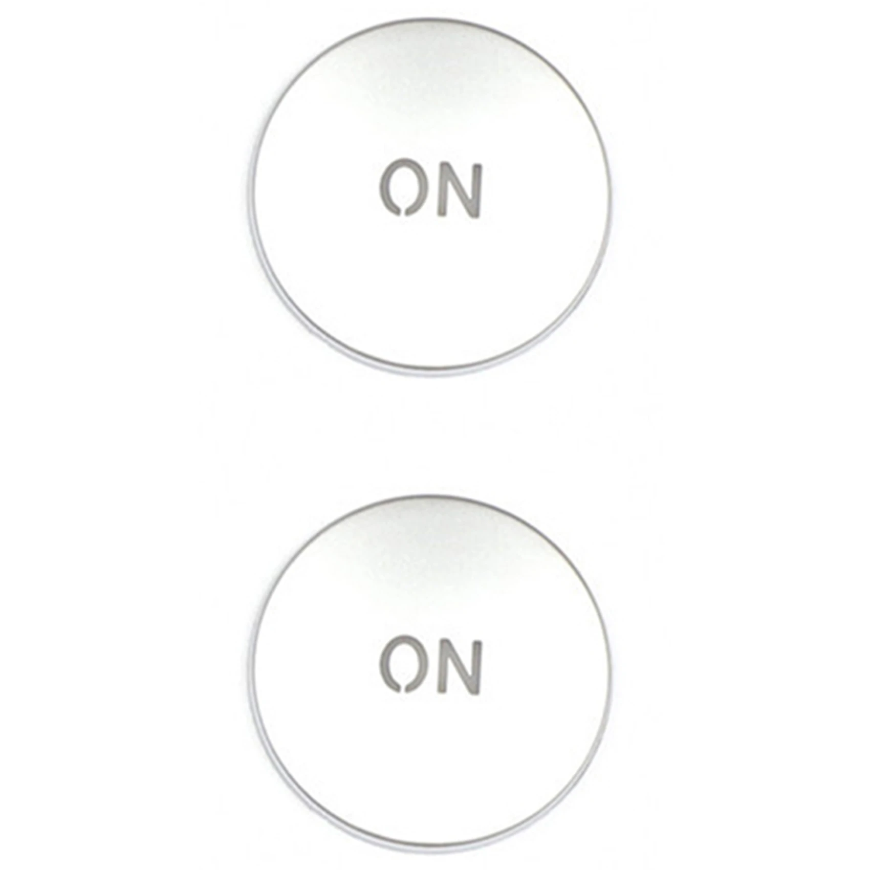 2X Car Console Volume Multimedia Switch Button Cover Trim for Benz W204 C180 E260 ML350 GLK200 Interior Accessories