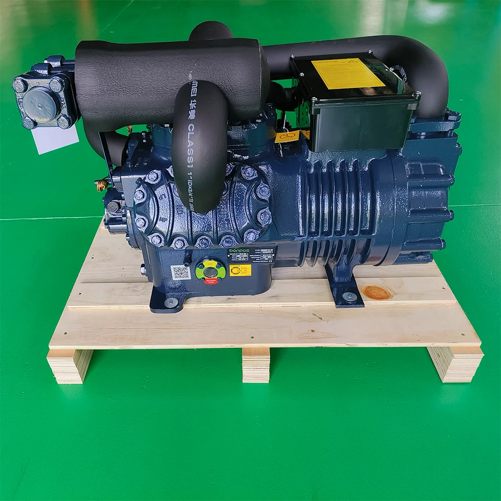 For Donpos R404 R22 25HP 2-stage Semi-hermetic Piston Air Cooling Compressor  Copper Reciprocating Compressor 1 Set 3--50HP