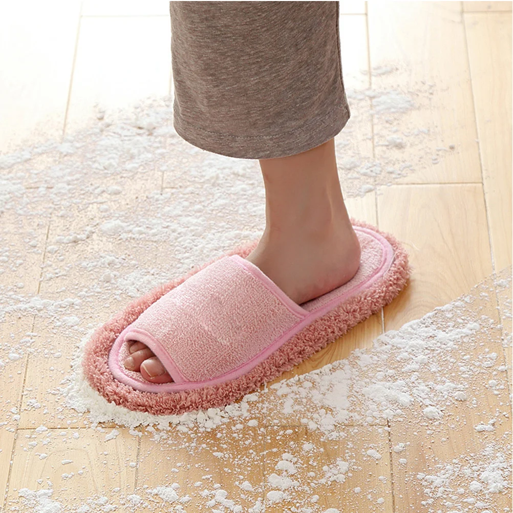 

1Pair Mop Slippers with Strong Water Absorption Premium Material Mopping Slippers for Easy Floor Window Bath Cleaning Reusable